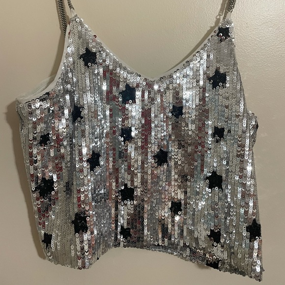 Dance and marvel star sequin top nye glitter - Picture 1 of 4